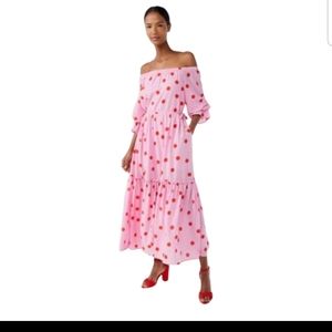 NWT Scoop: off the Shoulder Polka Dot Dress